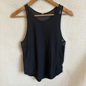 Lululemon‎ Sculpt Tank Top with Mesh Cutout Black Women's Size Small